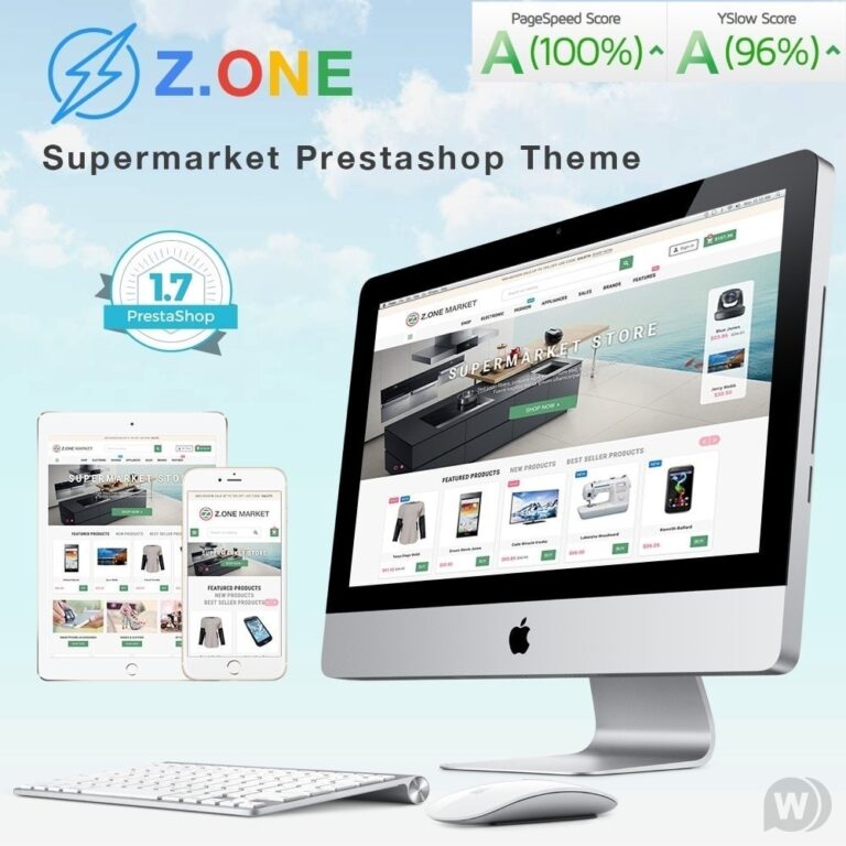 ZOne v2.6.5 Nulled – Supermarket Online Shop Prestashop Theme Free Download