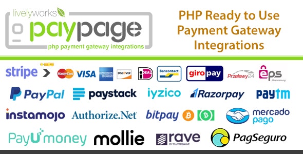 free download PayPage PHP ready to use Payment Gateway Integrations nulled