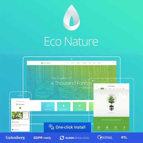 Eco Nature v1.5.5 Nulled – Environment & Ecology WordPress Theme Free Download
