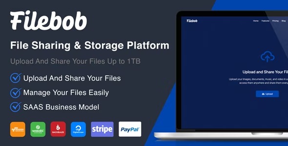 Filebob v1.7 Nulled – [Extended] File Sharing And Storage Platform Free Download