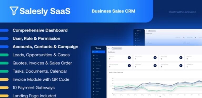 Salesy SaaS v3.8 Nulled – Business Sales CRM Free Download