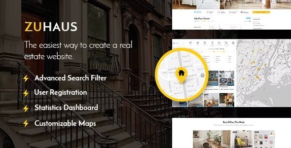 Zuhaus v2.3 Nulled Real Estate Theme Free Download