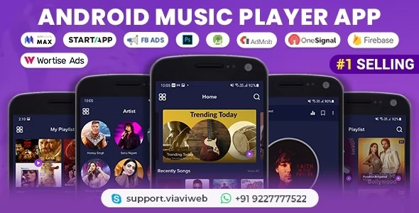 Android Music Player Nulled Online MP3 (Songs) App Free Download