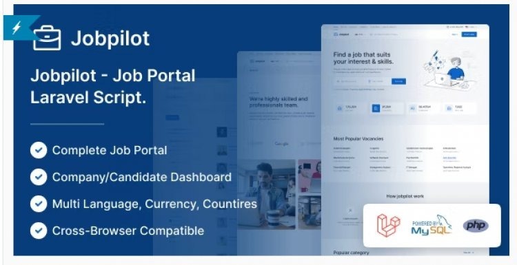 Jobpilot Job Portal Laravel Script Nulled Free Download