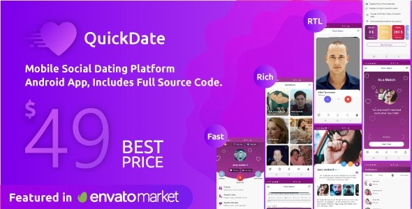 QuickDate Android Nulled Mobile Social Dating Platform Application Free Download