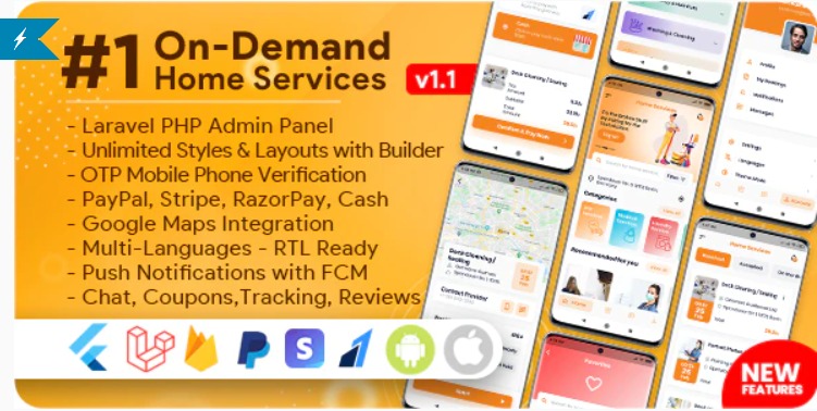 Service Provider App for On-Demand Home Services Complete Solution Nulled Free download