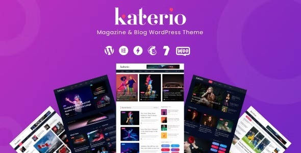 Katerio Nulled Magazine & Blog WordPress Theme Free Download