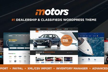 Motors 5.4.22 Nulled – Car Dealer and Rental, Classified theme