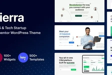 Sierra SaaS Tech Startup Elementor WordPress Theme