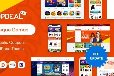 TopDeal (v2.3.11) Multi Vendor Marketplace WordPress Theme Free Download