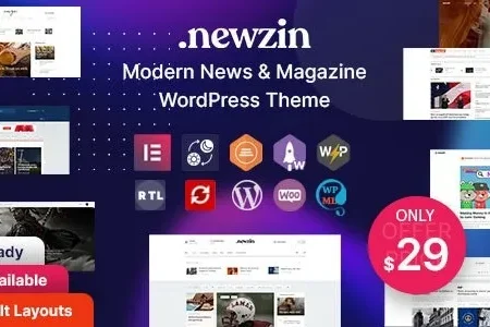 Newzin WordPress Newspaper Magaz