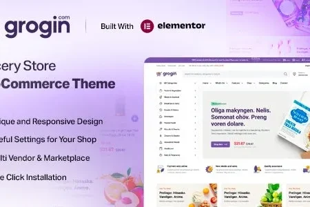 Grogin Grocery Store WooCommerce